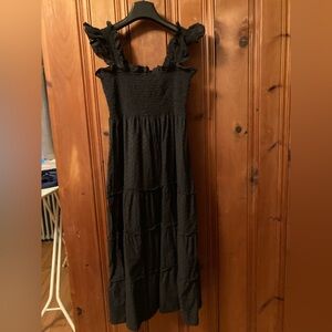 Hill House Ellie Nap Dress in black Swiss dot